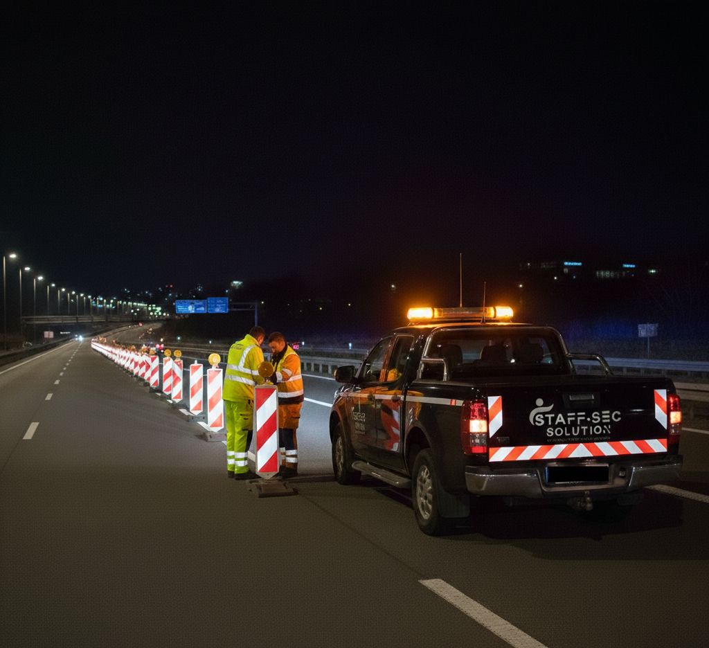 Kontrollfahrten Verkehrssicherung – Nachtkontrolle auf der Autobahn